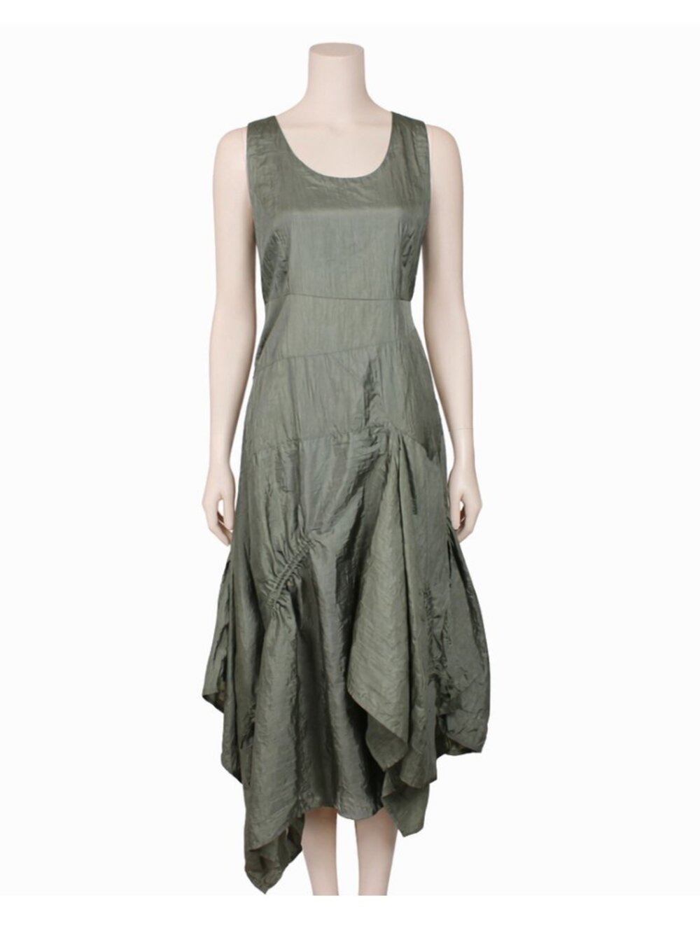Papa Parachute Drawstring Ruched Maxi Dress